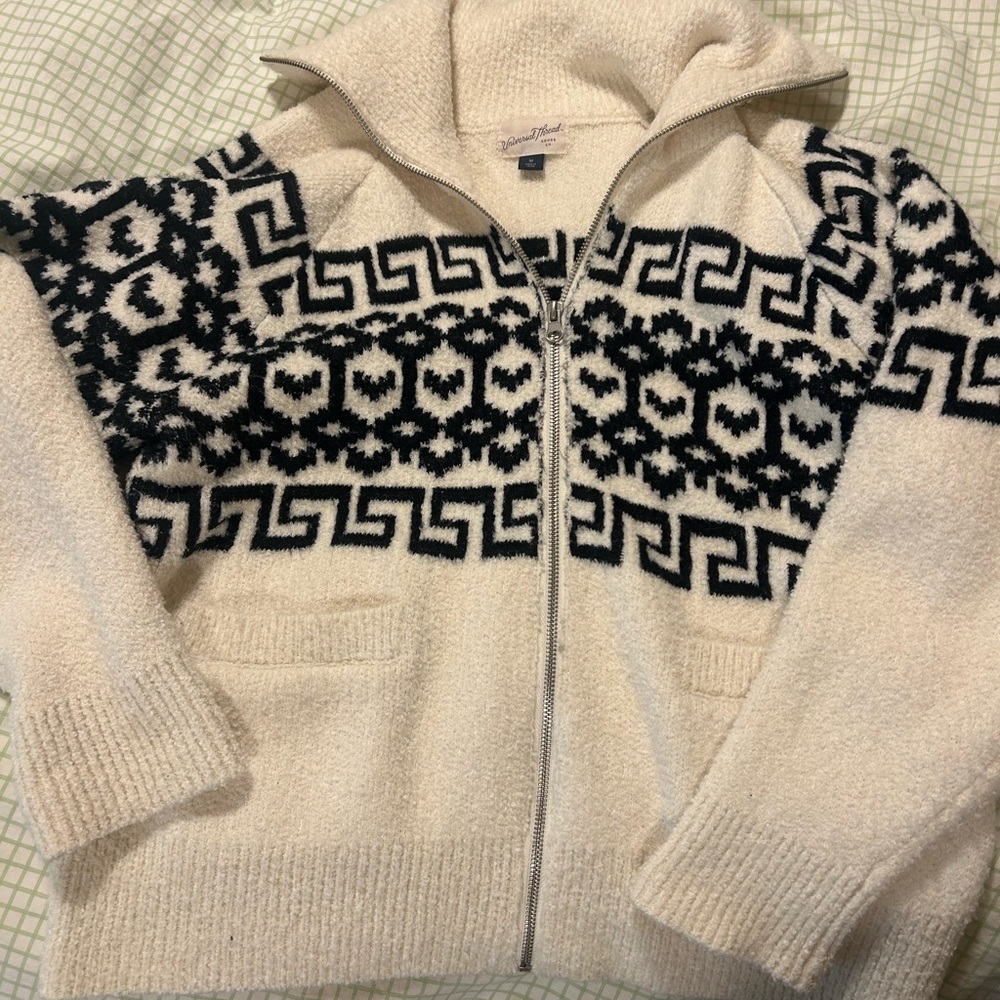 Universal Thread fair isle zipper sweater